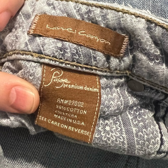 PAIGE Vintage Patchwork Laurel Canyon Bootcut Jean - Picture 7 of 13